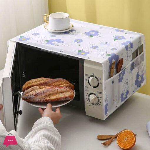 Microwave oven dust cover – waterproof and oil-proof random design