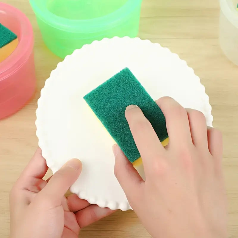 2-in-1 Soap Dispenser with Sponge Holder