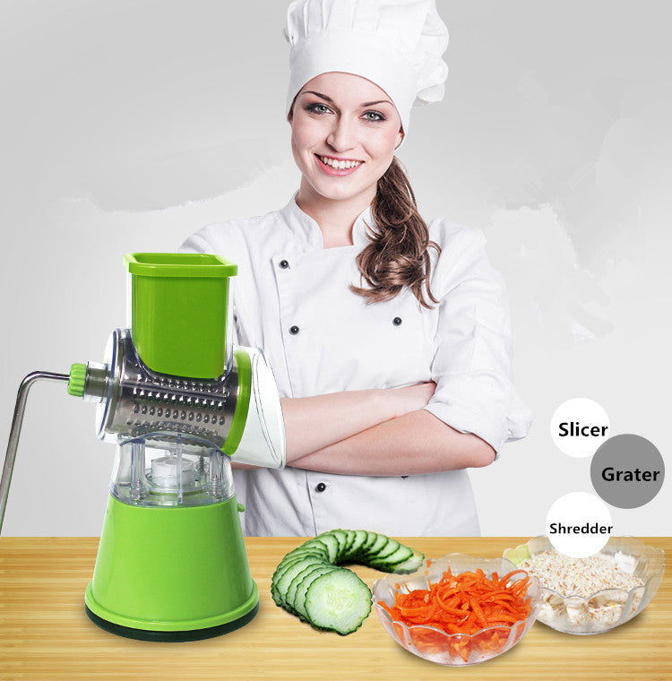 Tabletop Drum Grater & Vegetable Slicer