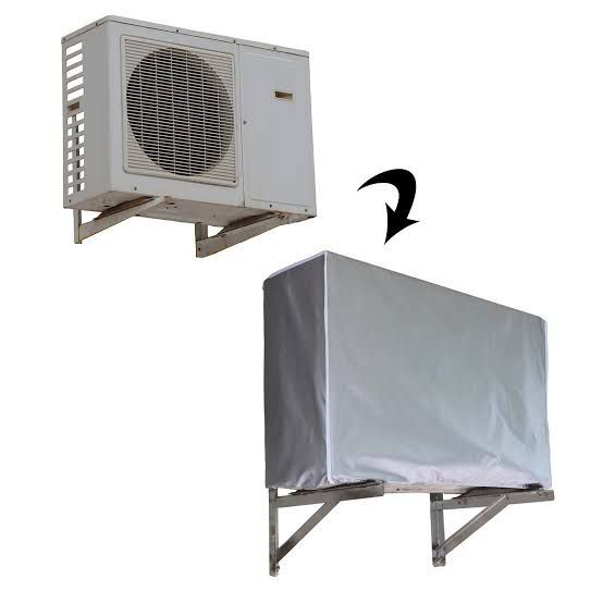 Outdoor AC unit parachute cover