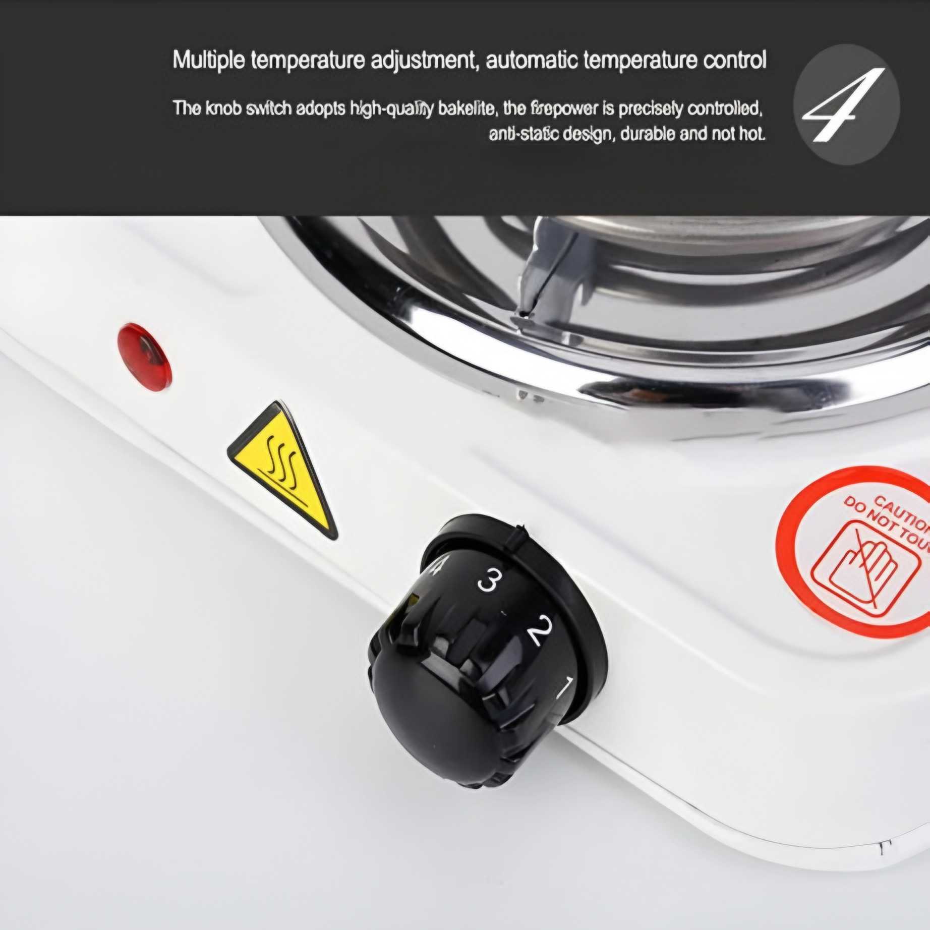 Imported Portable Mini Electric Heater Stove with Adjustable Temperatures & Hot Round Countertop Burner