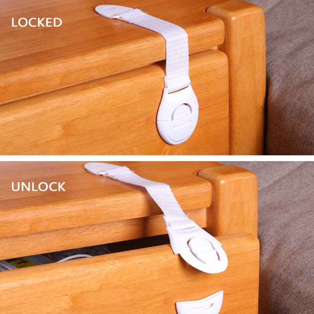 Pack of 5 Child Safety Lock for Drawer, Door & Refrigerator