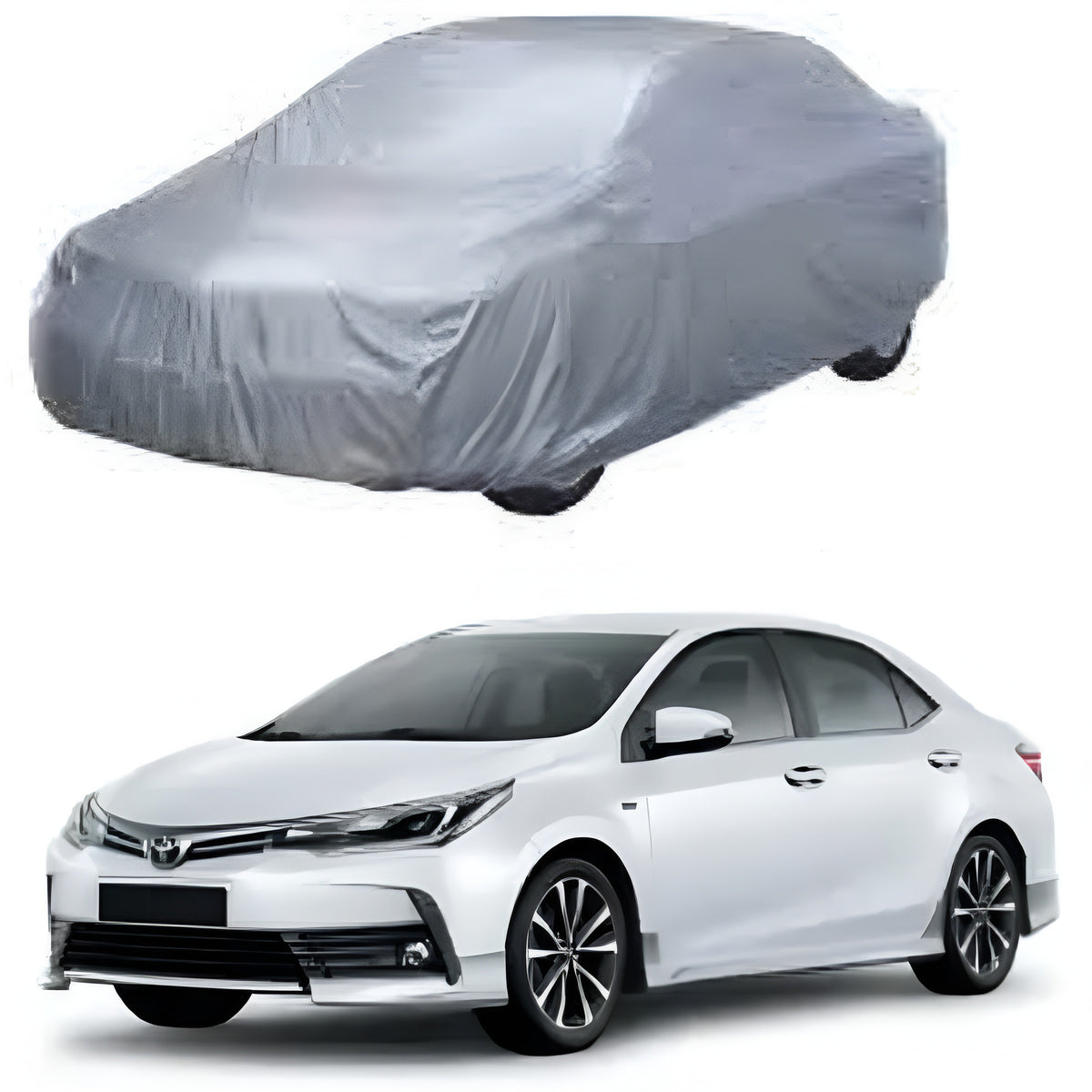 Toyota Corolla silver car cover