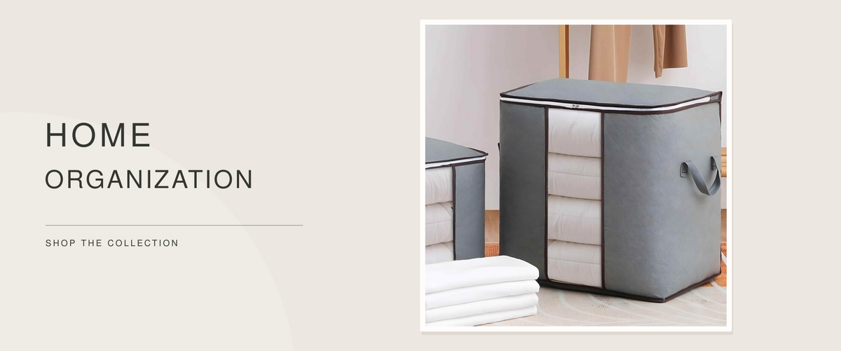 home organization collection desktop banner using original product listing photos