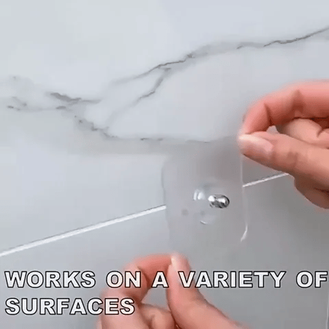Transparent Self-Adhesive Screw Hooks
