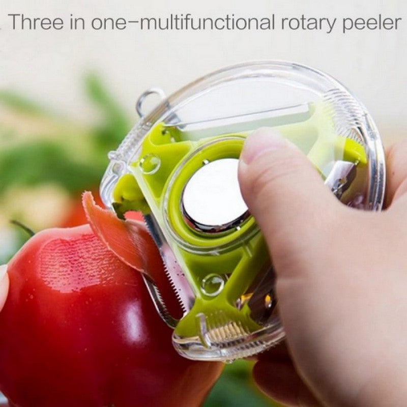 3-in-1 Stainless Steel Vegetable Peelers – Pack of 3