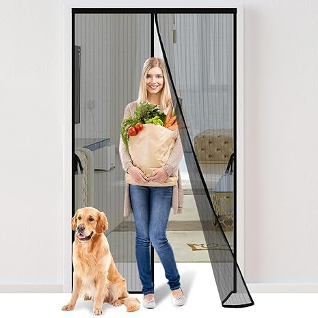 Square product hero - Magic Mesh Deluxe- Hands Free Magnetic Screen Door, Mesh Curtain Keeps Bugs Out