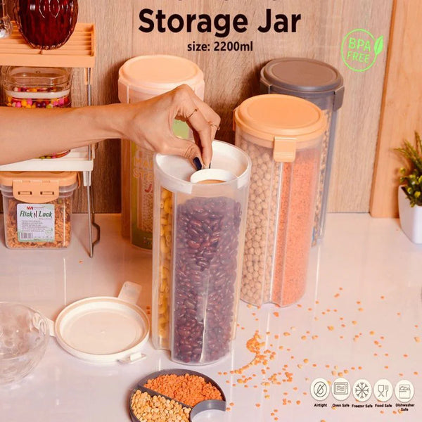 3-in-1 Food Storage Jar – 2200ml