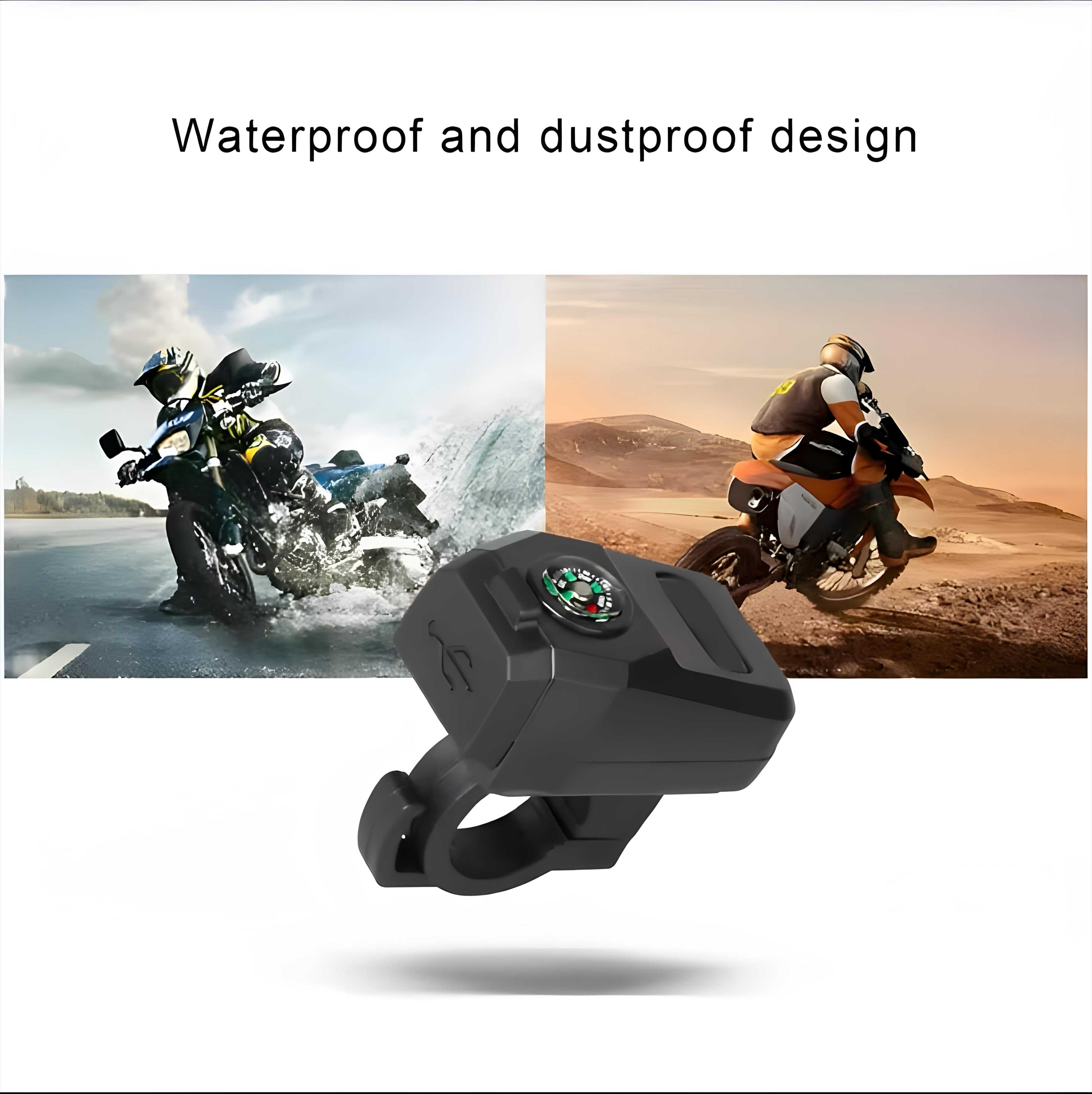 Motorcycle Usb Charger With Compass – Fast Charging, Waterproof, 36-105v – Universal For Motorcycles & E-bikes