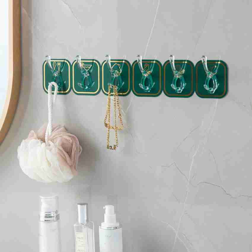 Wall-Mounted 6-Hook Organizer – Pack of 2